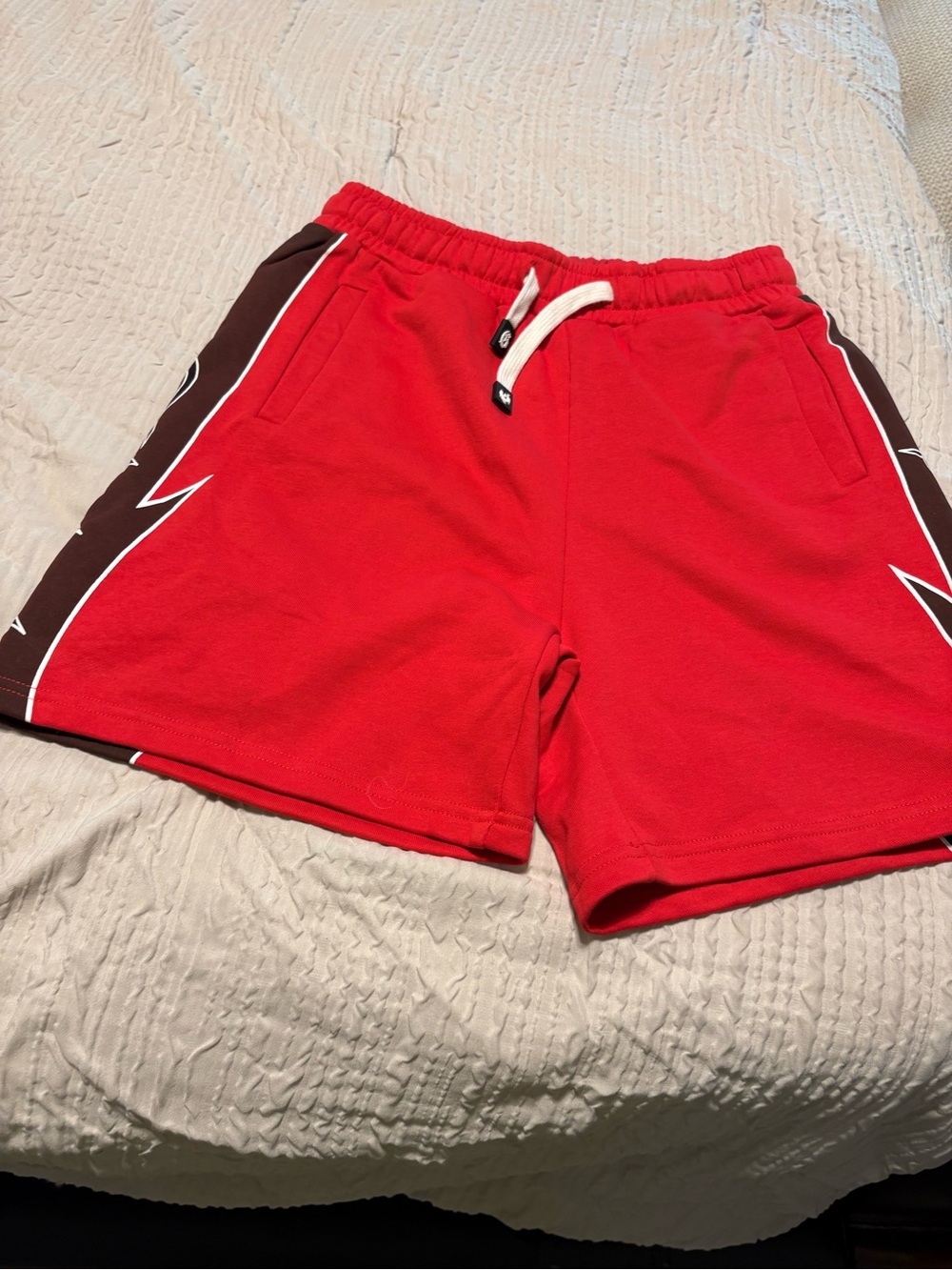 Men's Red Athletic Drawstring Shorts
Size large but fits like a medium
